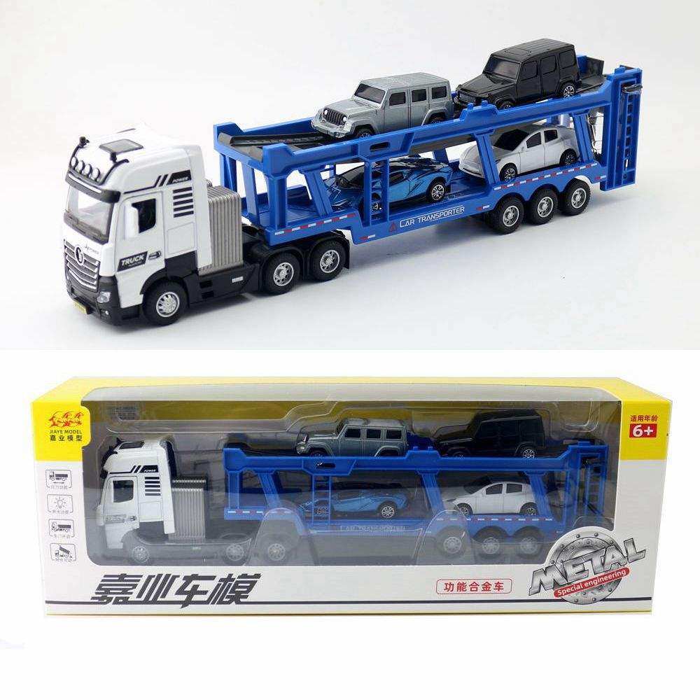 新款 嘉业合金模型儿童玩具工程车1:50汽车运输车拖车声光可开门,模玩/动漫/周边/娃圈三坑/桌游,火车/摩托/汽车模型,淘宝优惠券,粉丝福利购,淘宝优惠卷