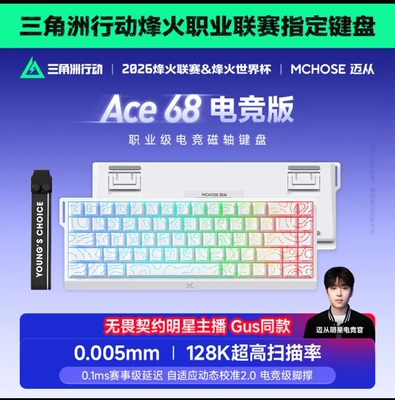迈从Ace 68/60Pro磁轴键盘 RT电竞游戏客制化机械有线连接