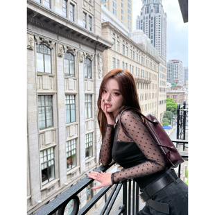 定制 fl立体波点连体衣两件套 洋气弯刀牛仔长裤 alai 林悠