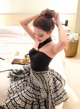 林悠 4k+ef挂脖可高领可低领