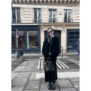 林悠 定制【2w+alai*千金风贵气丝绒定染孔雀绿蓝拉链棉服外套】