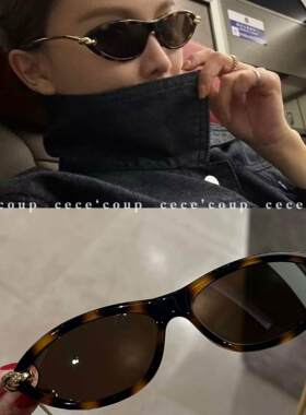 猫眼绳结墨镜欧美太阳镜女