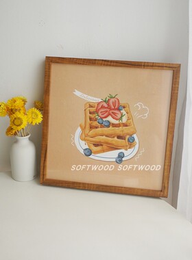 「softwood」delicious deesert甜品ins多款装饰画挂画实木框点心