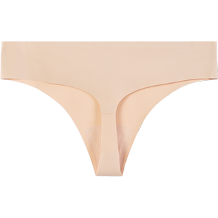 stwsotowell女肤色丁字裤无痕冰丝t裤性感一片式运动健身瑜伽内裤