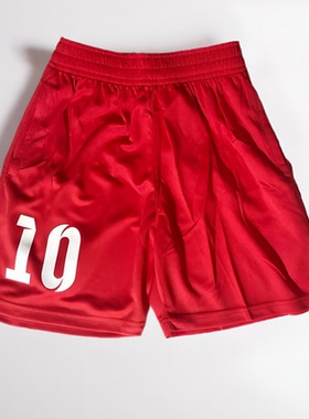 儿童速干足球短裤男童印号运动训练裤少儿白色队服定制成人透气夏