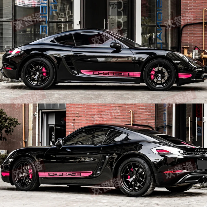 适用保时捷718车贴拉花Cayman卡曼改装饰Boxster车身机盖侧裙贴纸
