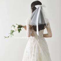 Super xiansen series net red Photography marriage registration certificate short bow bow headdress bride travel photo photo realistic headgear