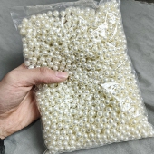 m620 8mm整包米白通孔塑料仿珍珠一包