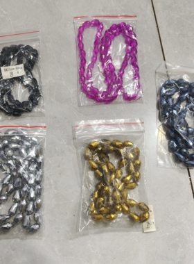 m526 整包水滴型水晶随机4包 玫红是烤漆