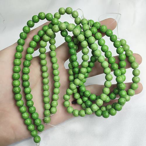 H021卡8松石珠子随机4条