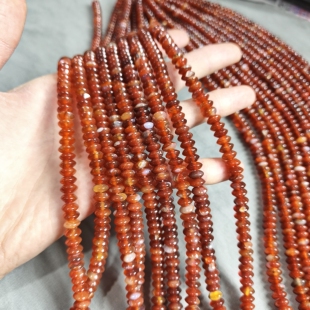 s105 4x8mm红玛瑙石算盘一条