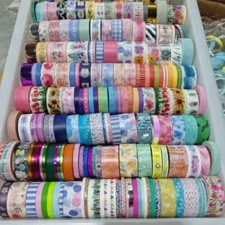 一单3斤几百款宽窄杂款和纸印花胶带贴纸胶带大小厚薄