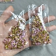 H038 5x7mm粉色铜托水滴锆石30克约100颗