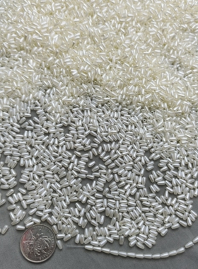 m521 3x6半斤图片全部 竖孔水滴型米粒塑料仿珍珠