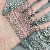 m613 50cm银色链条一斤约70条