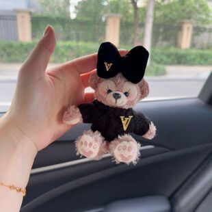 新款达菲玫玫小熊包包挂件可爱雪莉小玫汽车钥匙扣挂饰闺蜜礼物
