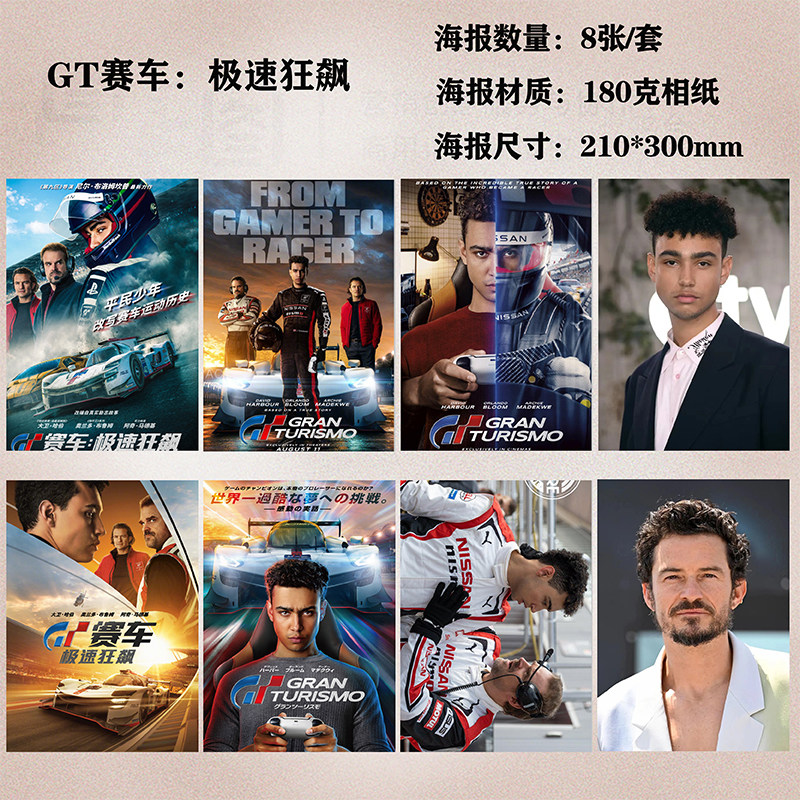 GT赛车:极速狂飙海报周边宿舍房间卧室挂画墙贴装饰画海报定制