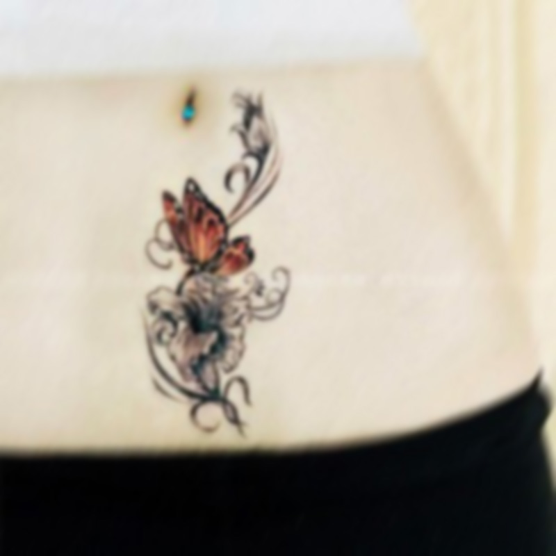 格艾菲剖腹产纹身贴防水持久