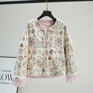 短款 重工刺绣花卉新中式 丝绒国风女装 新品 外套潮 短外套女2026春季
