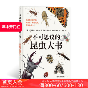 昆虫大书 浪花朵朵正版 不可思议 8岁以上超精细手绘图达尔文生物科学观察自然科普百科书籍 现货 后浪童书