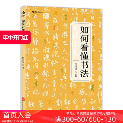 后浪直营 正版《如何看懂书法》书法名师为您打开欣赏书法的一扇窗