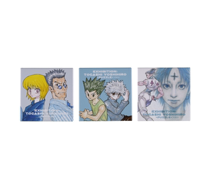 现货 全职猎人 富坚义博展限定 原画方型徽章 吧唧 奇犽 小杰西索