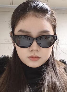复古猫眼墨镜女gm2026百搭高级感偏光防紫外线方圆脸显瘦太阳眼镜