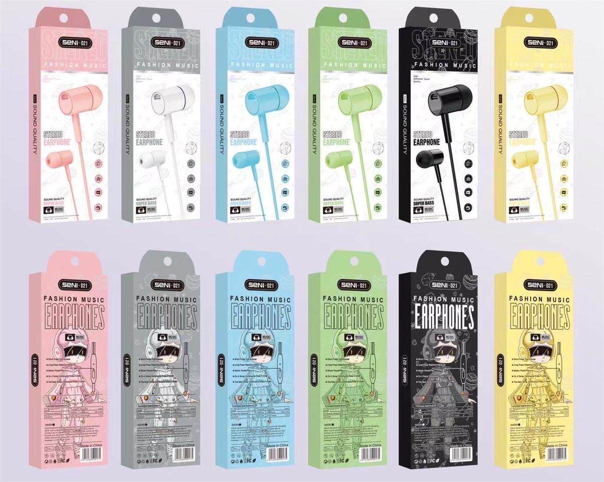 D21有Type-C 3.5MM earphone 普通带麦克风耳塞 工厂支持定制耳机