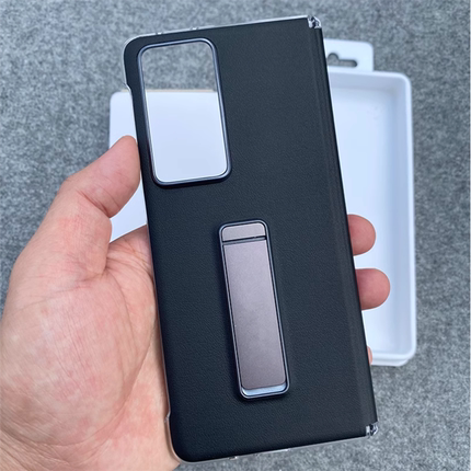 适用荣耀magicvs2手机壳新款折叠屏v2至臻版带中轴全包magic v2保护套官方支架vs2保护外壳全包防摔超薄素皮