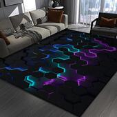 家用游戏卧室床边毯电竞房装 饰地毯垫地板保护垫椅子垫毯电脑地垫