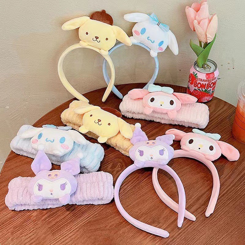 可爱卡通三丽鸥毛绒发箍洗