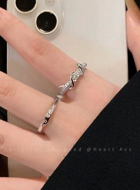 日韩ins冷淡风蛇形戒指女