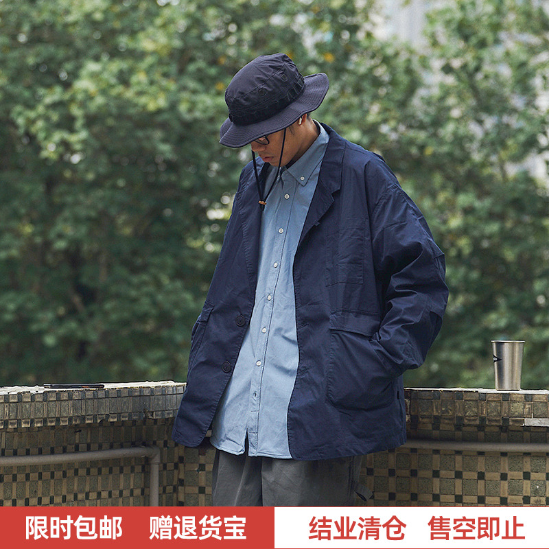 whosetrap日系西装翻领口袋夹克