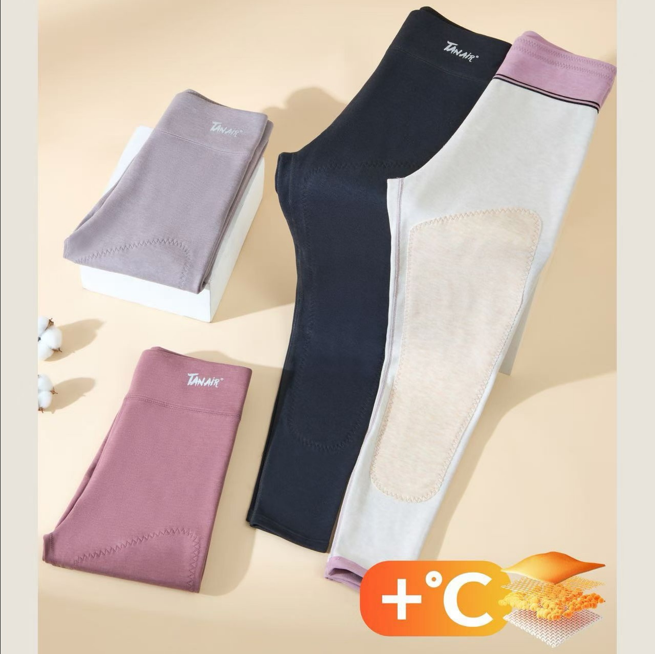 旭元素D186热能裤羊毛蚕丝保暖裤2025秋冬季新款加肥加大码秋裤女