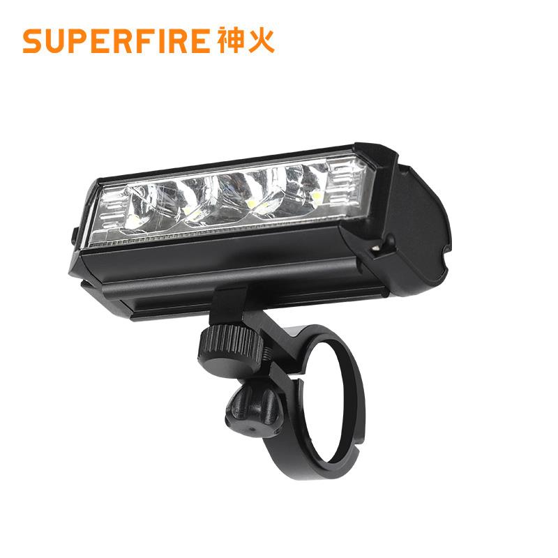 神火BL32自行车灯夜骑强光手电筒USB充电前灯防雨山地车骑行装备