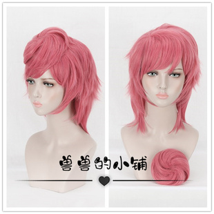 现货 JOJO的奇妙冒险 黄金之风 特莉休·乌纳 cosplay假发 玫瑰网