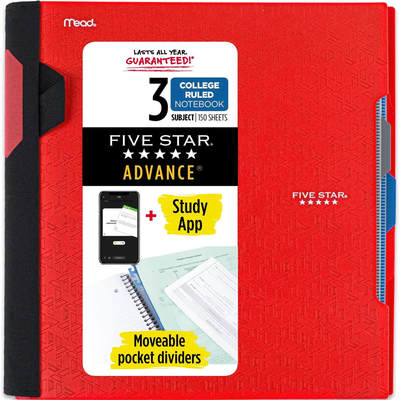 MEAD三孔笔记本硬面带索引