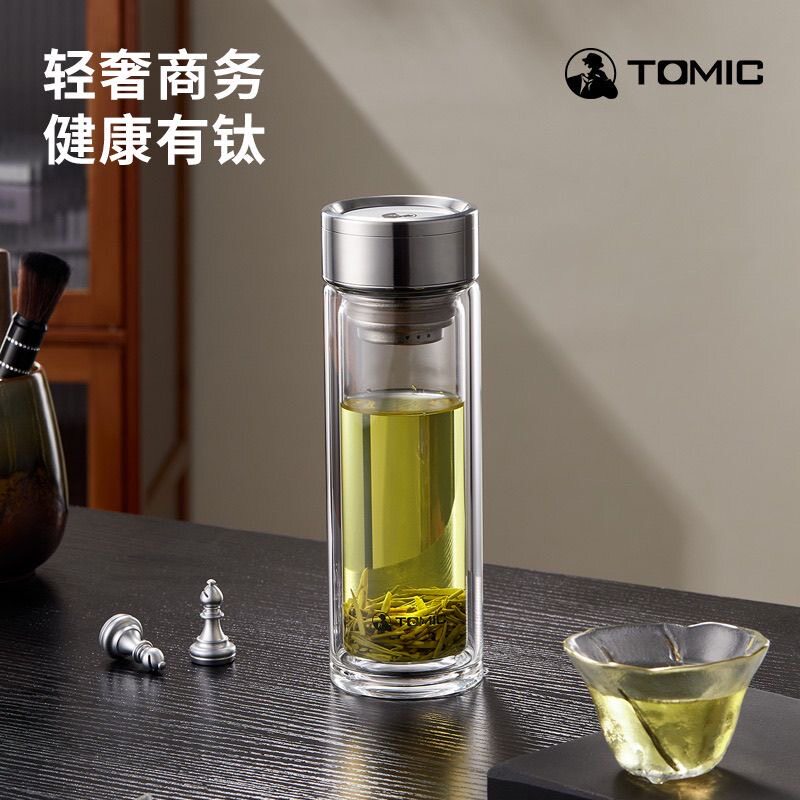 【超推荐】特美刻春茶双层玻璃杯玻璃杯