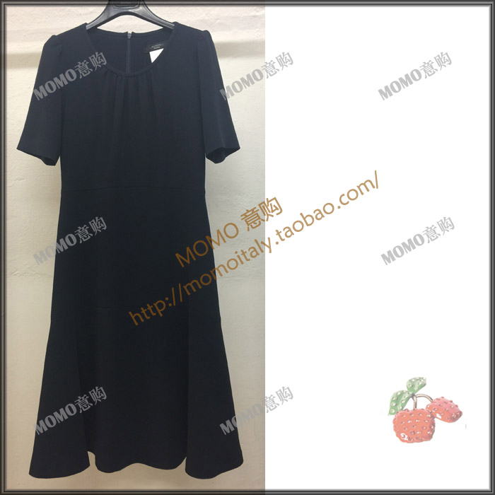 MOMOÒ⹺ MaxMara WEEKEND 2018´ºÏÄ¿î ºÚÉ«¶ÌÐäÁ¬ÒÂȹ