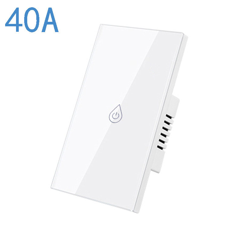 Tuya涂鸦wifi热水器开关零火线40A触摸面板开关APP无线远程控制