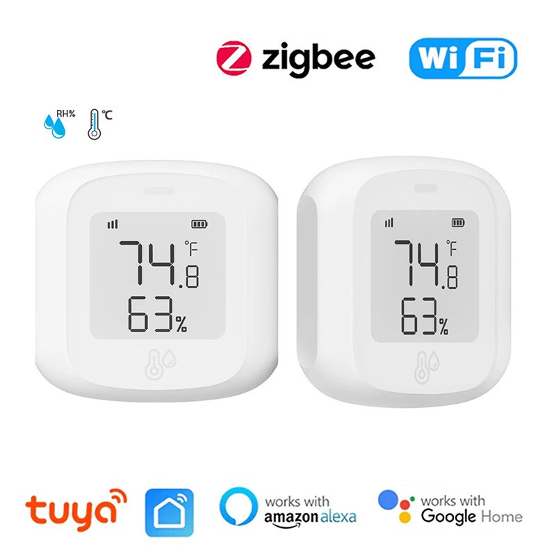 涂鸦智能wifi无线温湿度传感器tuya联动探测器远程温湿度zigbee
