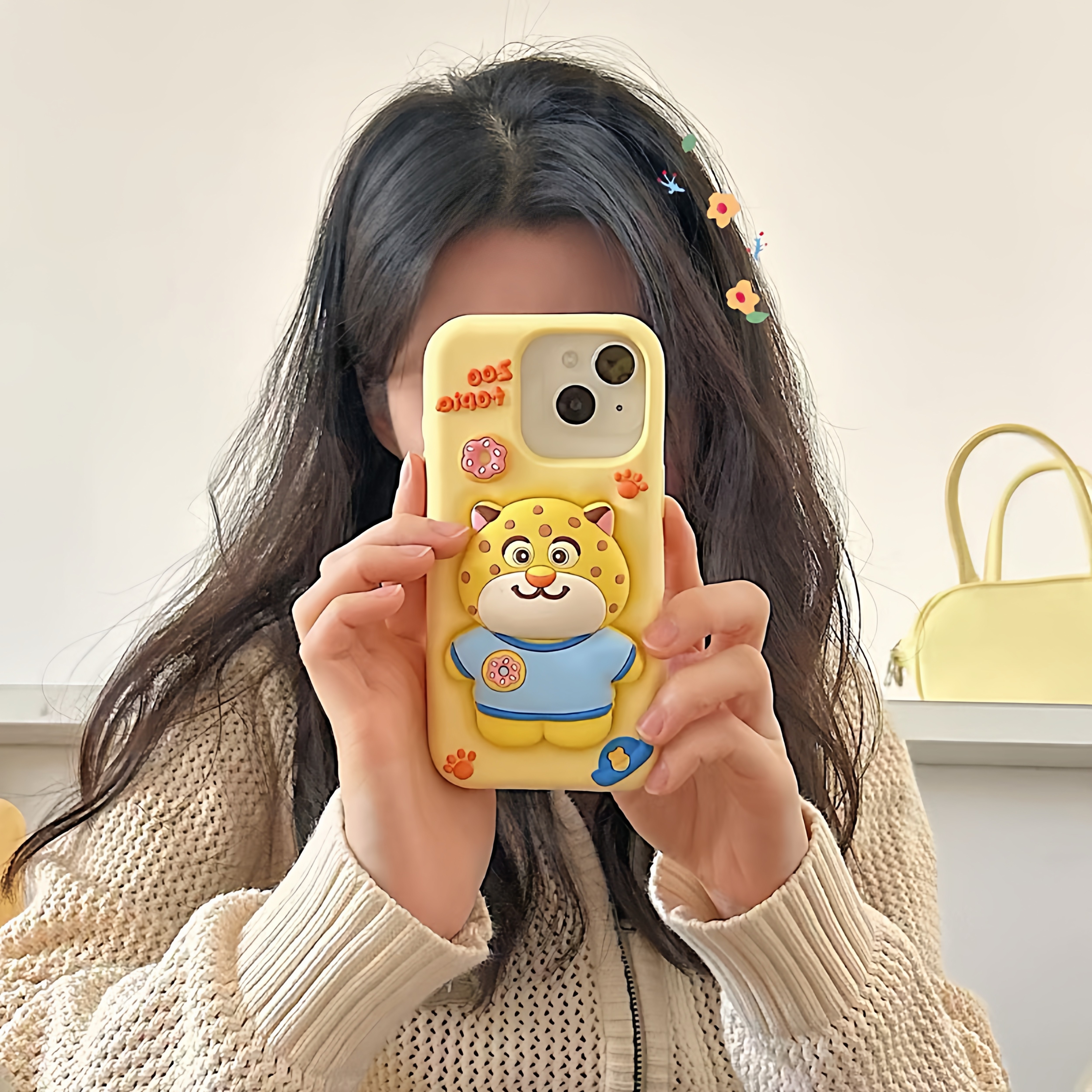 疯狂动物城豹警官支架iPhon手机保护套/壳