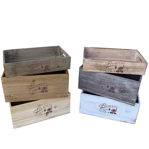 定制怀旧超市陈列堆头摆设木箱