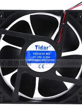 轴流风机 Tidar 120x120x38 VD12038 MS 24V 0.30A 散热交流风扇