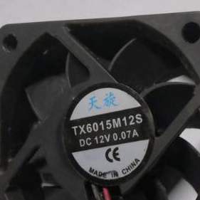 6CM 0.07A 12V TX6015M12S 机箱小型散热风扇 6015 天旋 全新