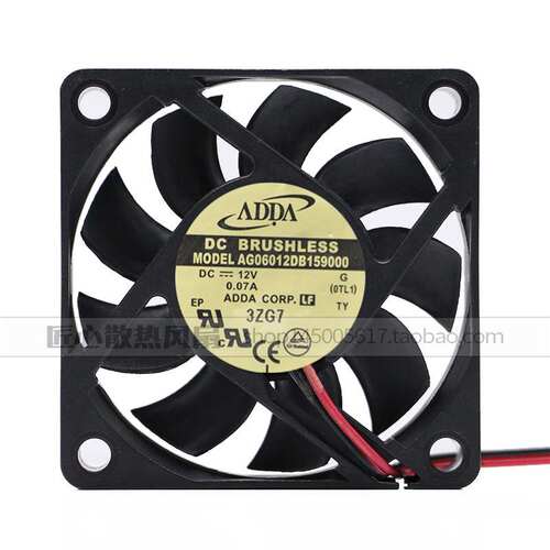 ADDA 12V0.07A 6015 超静音CPU电源6cm散热风扇 AG06012DB159000