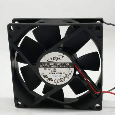 DC12V 0.24A 8020 AD0812HB-C70机箱8CM电源风扇80*80*20MM