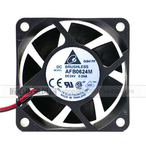 AFB0624M DC24V 0.09A 全新台达DELTA 60*60*25MM 双滚珠轴流风扇
