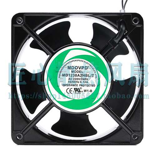 MDOVPD MD1238A2HBL/T AC 220V 0.12A 120x120x38mm 直流散热风扇