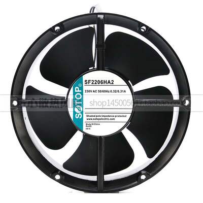 全新SOTOP SF2206HA2 230VAC 0.32/0.31A 220*60机柜散热风扇
